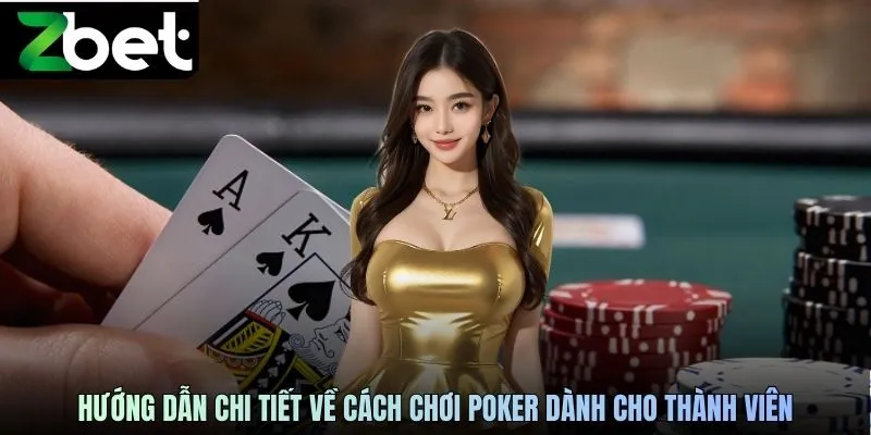 Hướng dẫn chi tiết về cách chơi Poker ZBET dành cho thành viên