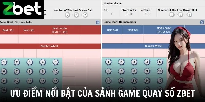 Ưu điểm nổi bật của sảnh game quay số Zbet